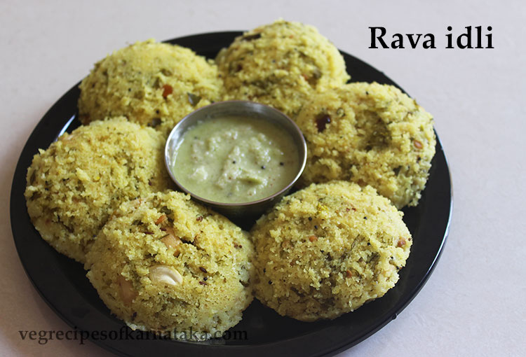 rava idli recipe, karntaka style rave idli