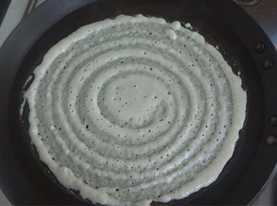 making instant dosa or rave dose