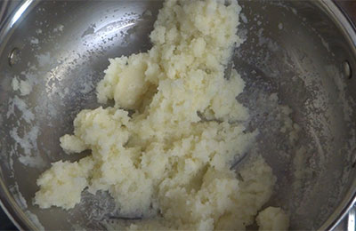 dough for rave modaka or rava modak