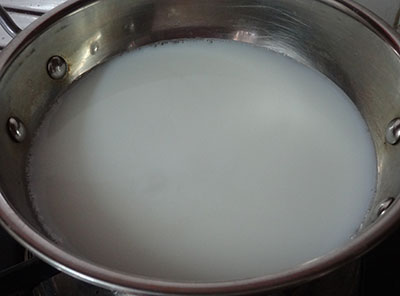 milk and water for rave parota or rava paratha