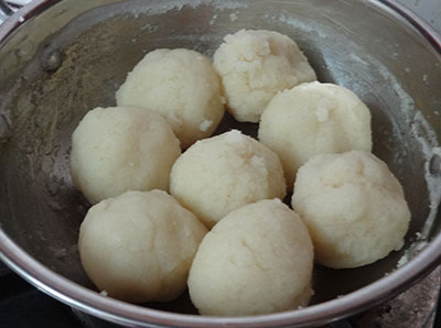 rava balls for rave parota or rava paratha