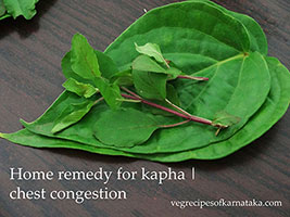 betel leaf home remedy for chest congestion