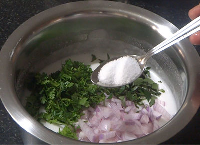 salt for sabakki dose or sabudana dosa