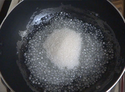 sugar for sabudana halwa or sabbakki halwa