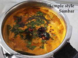 temple style sambar recipe