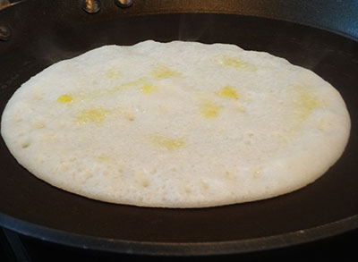 drizzle oil or ghee for set dosa or set dose