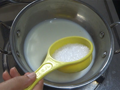 milk and sugar for shankar poli or shankar pali recipe