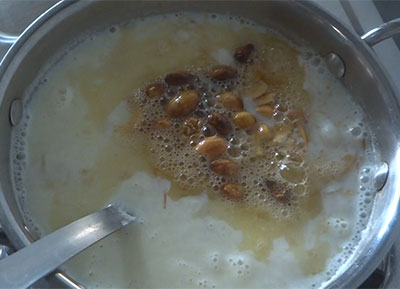 cashews and raisins for shavige payasa or vermicelli kheer