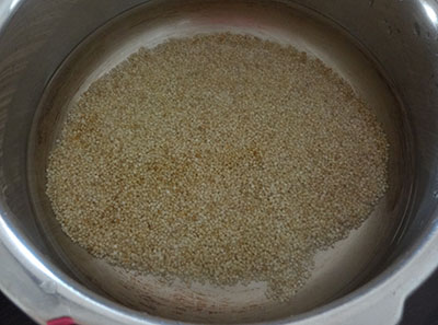 rinsing millet or siridhanya for easy recipes