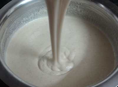 fermenting the batter for siridhanya idli or millets idli