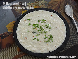 millets curd rice recipe