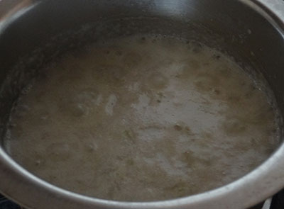 boiling sorekai payasa or bottle gourd kheer