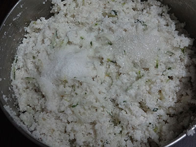 rice rava for southe gatti or cucumber dumplings