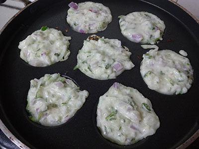 pour batter for making cucumber paddu or southekai guliyappa