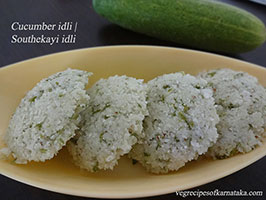 southekai or cucumber idli recipe