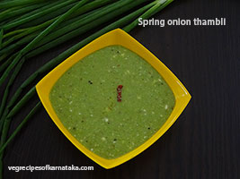 spring onion thambli