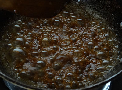 jaggery syrup for thambittu unde