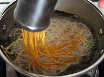 making thin kara sev mixture or omapodi mixture