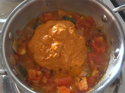 masala for tomato kurma or tomato gojju