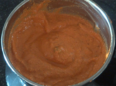 ground masala for tomato kurma or tomato gojju
