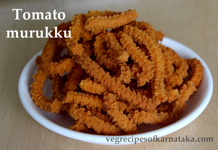 tomato murukku recipe, tomato chakli