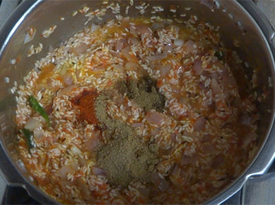 masala powders for tomato rice recipe