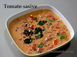 tomato sasive or tomato raita
