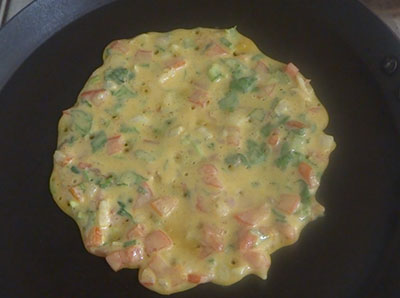 cooking for tomlette or eggless omlette recipe