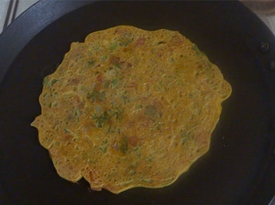 cooking tomlette or eggless omlette recipe