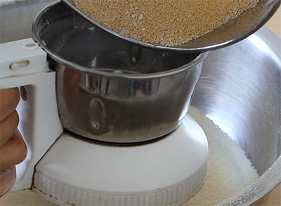 dry roast the gram flour for uddina bele unde or urad dal ladoo