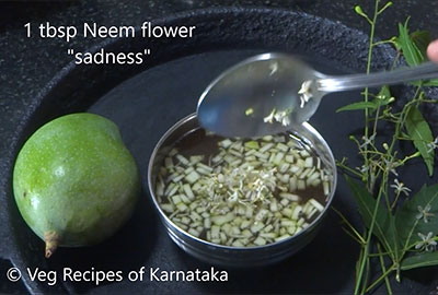 neem flower for ugadi pachadi or bevu bella recipe