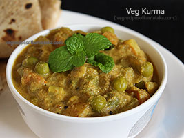 hotel style mixed veg kurma
