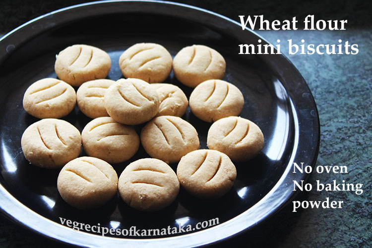 wheat flour benne biscuit or atta butter biscuit recipe