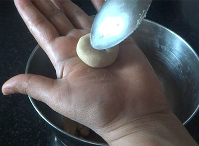 making wheat flour benne biscuit or atta butter biscuit