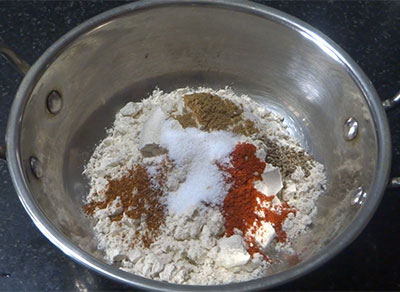 salt for wheat flour snacks or evening tea time snacks