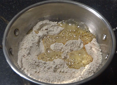 hot oil for wheat flour snacks or evening tea time snacks