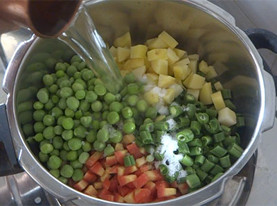 vegetables for bili sagu or white kurma