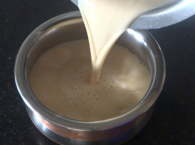 milk in container for sweet yogurt or curd or misht doi