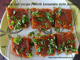 Jhunka or zunka vadi recipe