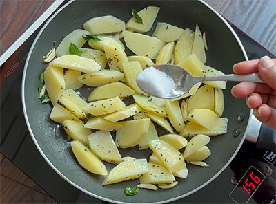 salt for Aloo fry or potato side dish