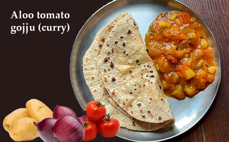 Aloo tomato gojju recipe | How to make potato tomato curry | Alugadde ...
