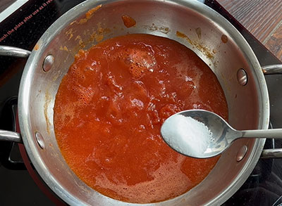 tomato red chilli sauce for leftover chapati noodles recipe