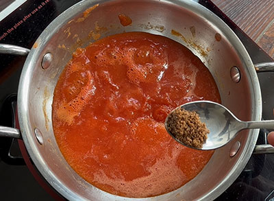 tomato red chilli sauce for leftover chapati noodles recipe