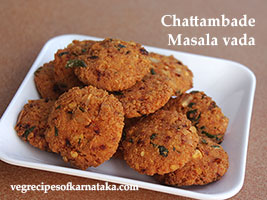 chattambade or masala vade recipe