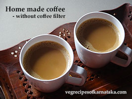 coffee recipe without coffee filter