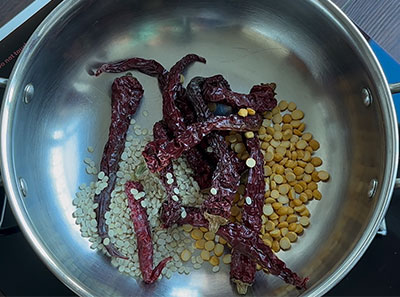 spices for hagalakayi palya or bitter gourd stir fry