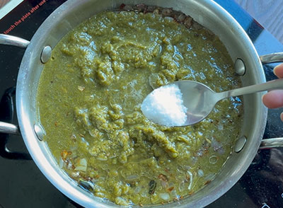 Huli Soppu Saaru Recipe - Karnataka Style Mixed Greens Sambar