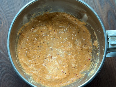 ground masala for kayi gojju or coconut gojju recipe