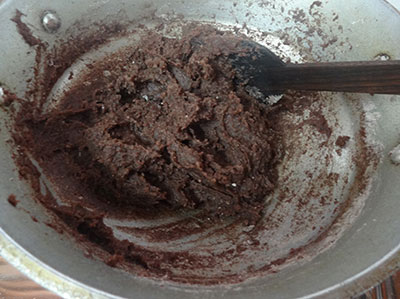 mixing ragi flour for ragi mudde or ragi balls