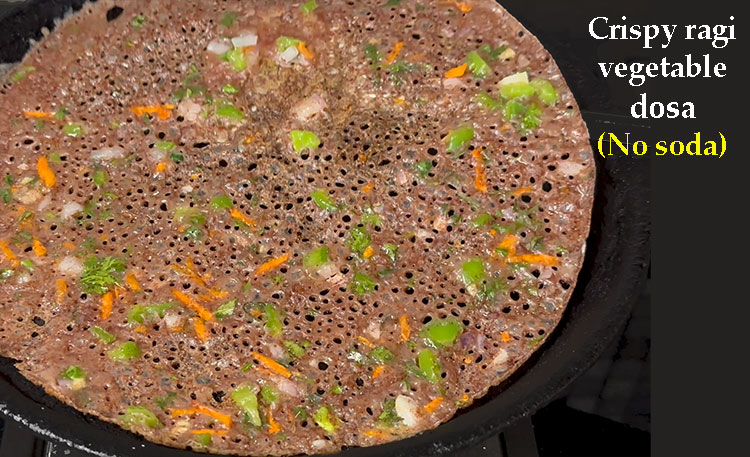 ragi hesarukalu mung bean dosa